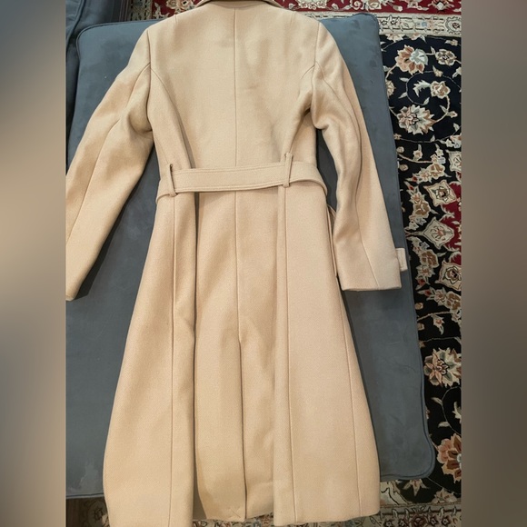 Reiss Tor Belted Wool Blend Coat In Camel NWT  US 4 - Picture 10 of 16
